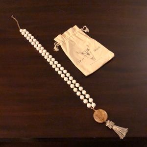 Long Beaded Necklace w Tassel